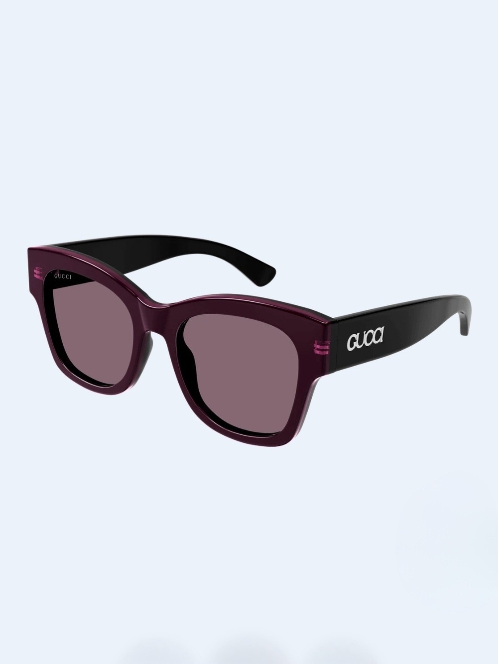 NEW AUTH Gucci GG Logo GG1789S 003 Plum Black Sunglasses